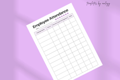 Daily Employee Attendance Tracker | Printable Attendance Product Image 4