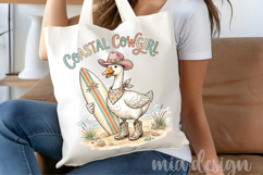 Coastal Cowgirl PNG Cute Western Duck Sublimation Product Image 4