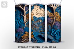 3d Landscape Tumbler Sublimations, 20 oz Tumbler Wraps Product Image 6
