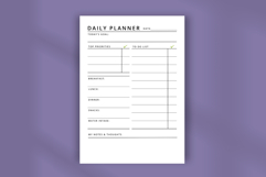 Simple Daily Planner Template | Canva Editable planner Product Image 5