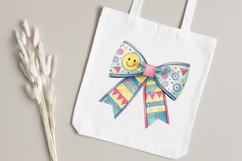 Geometric Retro Smiley Coquette Bow Clipart Product Image 4