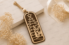 Pine Tree Bookmark Laser Cut SVG File pine tree svg, pine Product Image 1