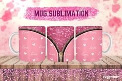 Valentines Mug Wrap | 11 oz | Sublimation Product Image 5