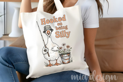 Hooked on Being Silly Goose PNG, Fishing Sublimation Design Product Image 4