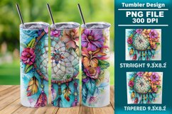 Dreamcatcher 20oz skinny Tumbler wrap design png Product Image 1