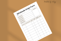 Wholesale Order Form Planner Template Minimalist Business Product Image 5