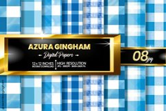 Azura Gingham Digital Papers 08 Variations Product Image 1
