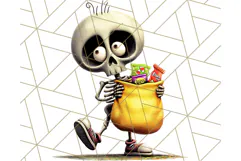 Monster Kids Clipart PNG, Cute Halloween Costume Art Product Image 5