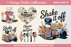 Vintage Kitchen Sublimation PNG Product Image 1