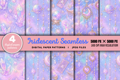 Iridescent Seamless Digital Paper JPG Product Image 1