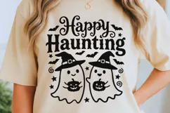 Happy Haunting Svg, Halloween Ghost Svg, Trick Or Treat Svg. Product Image 6