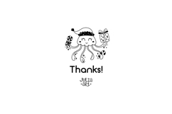 Christmas Sea Animal Clipart Set, Black Xmas Ocean PNG SVG Product Image 5