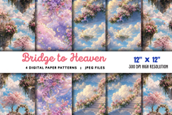 Bridge to Heaven Backdrop Flowers JPG Product Image 1