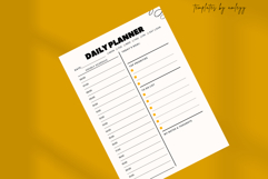 Minimal Daily Planner Template | Editable Canva Layout Product Image 5