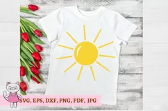 Sunshine svg, Sun svg, Sun Rays svg, Hello Summer svg Product Image 2