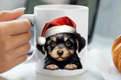 Christmas Peeking Dogs Clipart, Christmas PNG Product Image 5