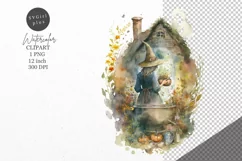 Halloween clipart, Witch clipart, Autumn clipart Product Image 1
