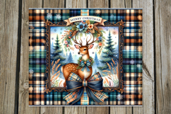 Christmas deer | 4 retro xmas Sublimation Tumbler designs Product Image 5