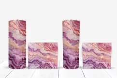 Pink Marble Tumbler Template, Purple Tumbler Sublimation Product Image 5