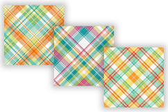 Bright Summer Plaid Digital Paper, Seamless Multicolor Product Image 5