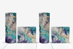 Blue Marble Tumbler Sublimation, Glitter Tumbler Designs Product Image 5