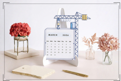 Construction Engineer Desk Calendar 2026 Product Image 5