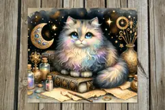 Mystic cat | 4 Skinny tumbler sublimation designs Product Image 5