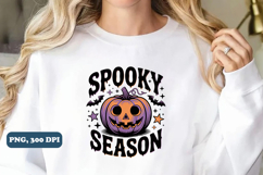 Spooky Season Png, Retro Halloween Png, Pumpkin Png Product Image 5