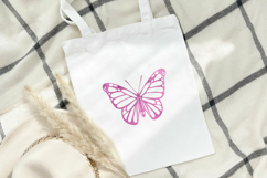 Watercolor Pink Butterfly Clipart Product Image 5
