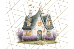 Whimsical Cottagecore Cottage PNG Clipart, Fairy House Png Product Image 5