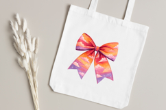 Sunset Cloudy Sky Coquette Bow Clipart Product Image 5