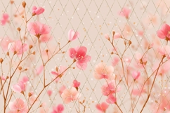 Pink Flowers Background, Spring Background Designs Product Image 5