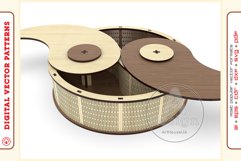 Box Organizer v17 - laser cut file - Glowforge ready SVG Product Image 5