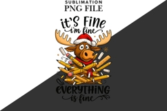 Christmas moose png design for T-shirts Product Image 2