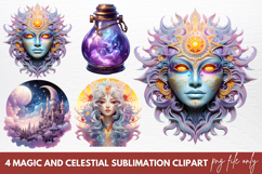 Magic And Celestial Sublimation Clipart Product Image 1