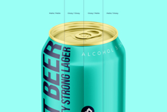 Classic 330ml Aluminium Can Mockup Product Image 5