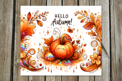 Hello Autumn, Fall | 4 Skinny Tumbler Sublimation designs P Product Image 5