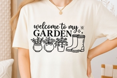 Welcome To My Garden Svg, Plant Lover Svg, Plant Mom Svg. Product Image 6