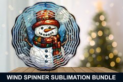Snowman Stained Glass Wind Spinner - Snowman Wind Spinner Product Image 6