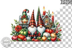 Christmas Gnome Sublimation - Clipart PNG Design Product Image 1