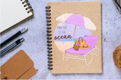 Summer Vacation on the Beach Clipart, take me to the ocean Product Image 5