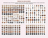 Curvy Family Clipart Portrait Creator Product Image 5