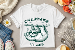 Slow Response Mode Activated Funny Sloth Coffee Vintage Product Image 7