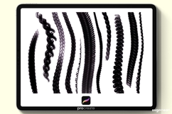 Procreate Hairstyle Stamps &amp; Brushes | Stamps | Brush Set Product Image 3