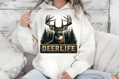 Deer Life PNG, Majestic Buck Hunting Sublimation Design Product Image 5