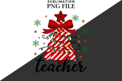 Teacher Christmas png design for T-shirts Product Image 2