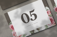 beautiful wedding card invitation with roses flower Product Image 5