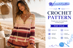 Festival Crochet Tunic Pattern PDF Product Image 6
