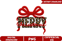 Merry Christmas Sublimation, Yarn Crochet Christmas Png Product Image 4