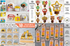 3D School Mega Bundle Laser Cut. Back to school SVG. Teacher Product Image 2